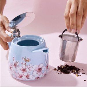 NEW! Alfred Ceramic & Stainless Steel Teapot
